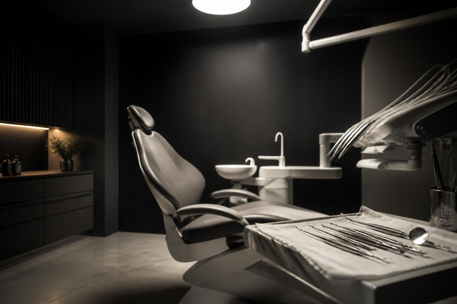 Interior of a modern private dental surgery in Manchester